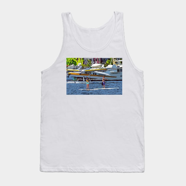 Seattle float plane on lake union Tank Top by WelshDesigns